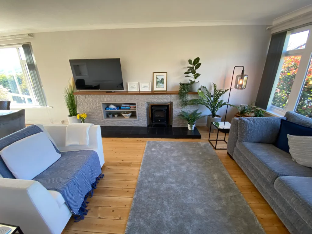 Bright contemporary living and dining area Bright contemporary living and dining area