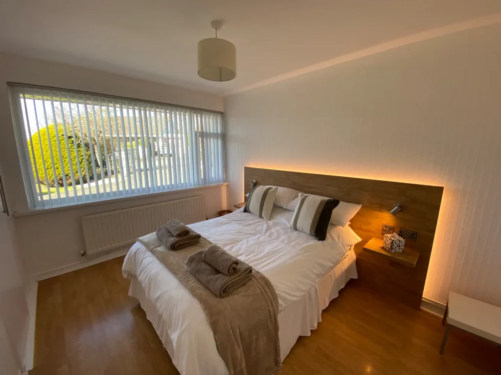 Bedroom two, ground floor front of house Bedroom two, ground floor front of house