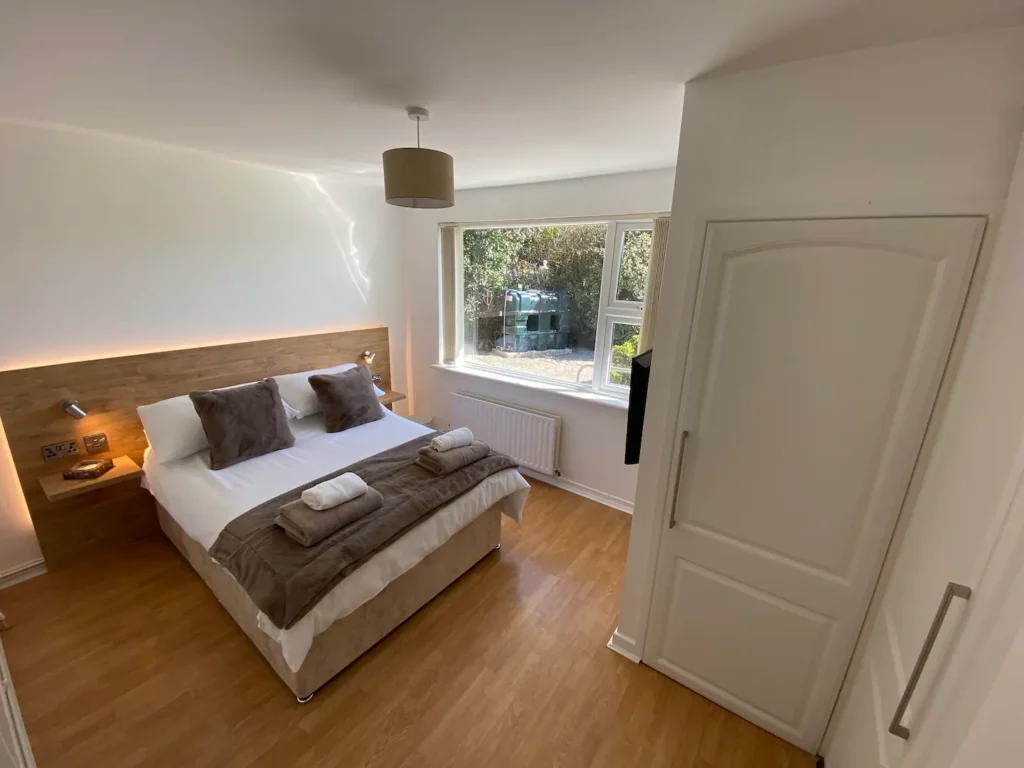 Bedroom one, ground floor with cloakroom Bedroom one, ground floor with cloakroom