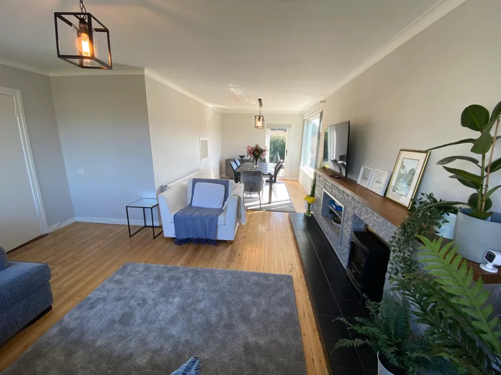 View looking down to patio door onto back garden View looking down to patio door onto back garden