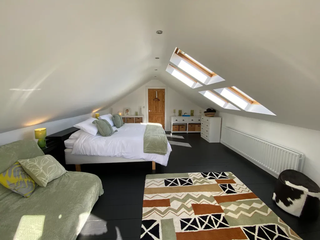 Bedroom four first floor. Superking bed and sofa bed. Bedroom four first floor. Superking bed and sofa bed.